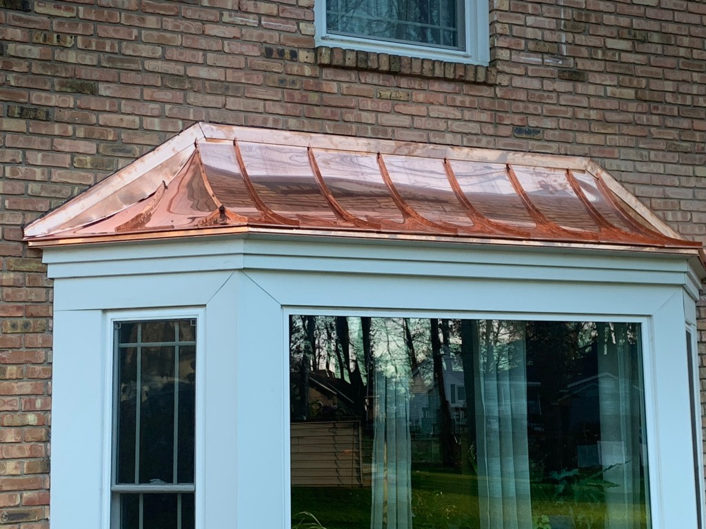 Bay Window Copper Roof After